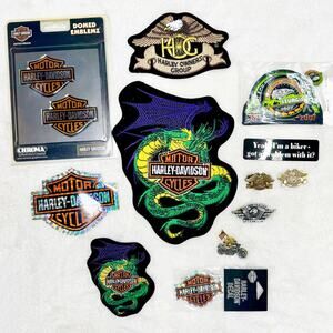HARLEY DAVIDSON Collector HOG Pins Jacket Patches Stickers Reflective Emblems